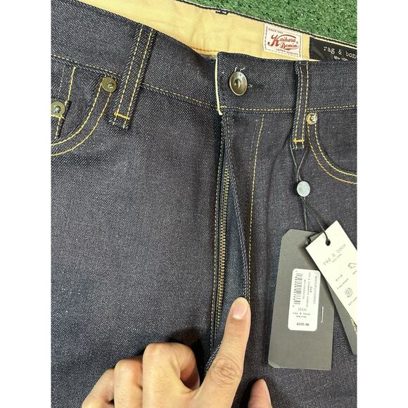 Rag & Bone Fit 4 Kaihara Raw Selvedge Jeans Sz 36x36 - Picture 7 of 16